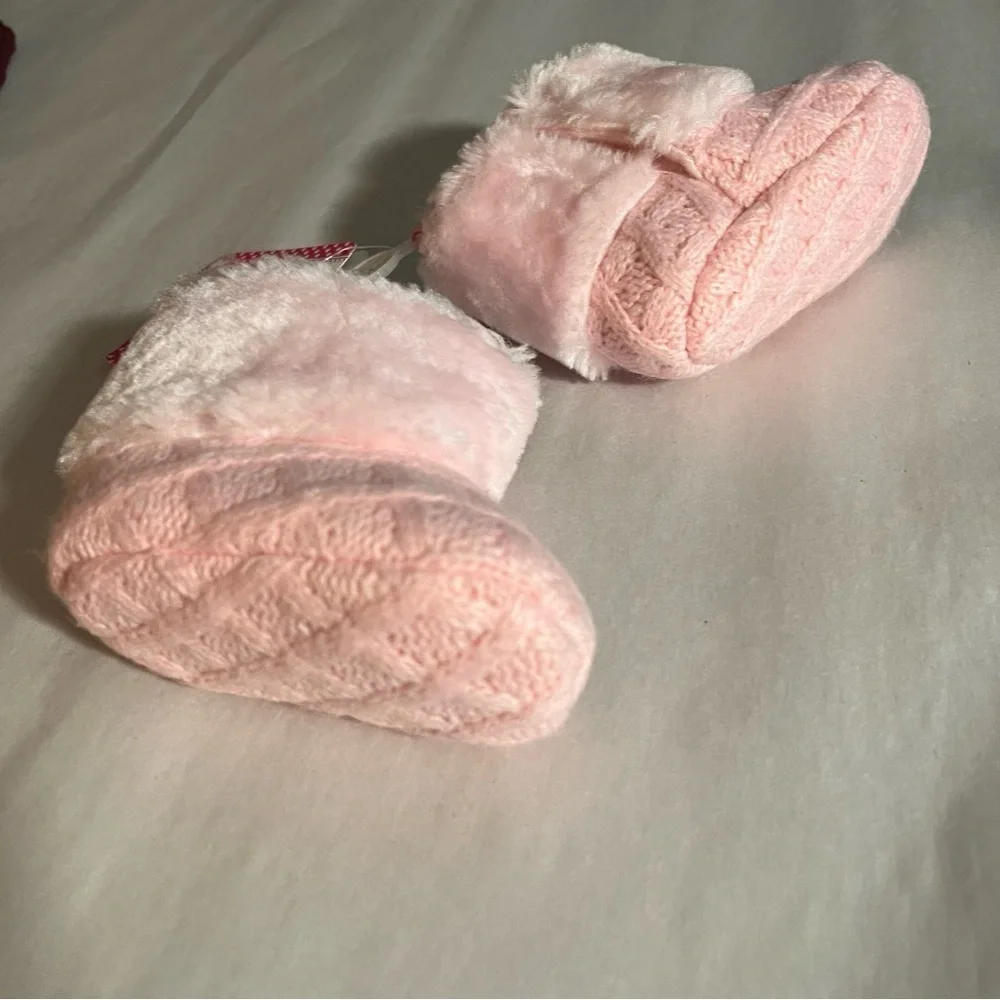 NWT‎ Stepping Stones First Step Infant Pink Fashion Boots Size 2( 3-6 Months)